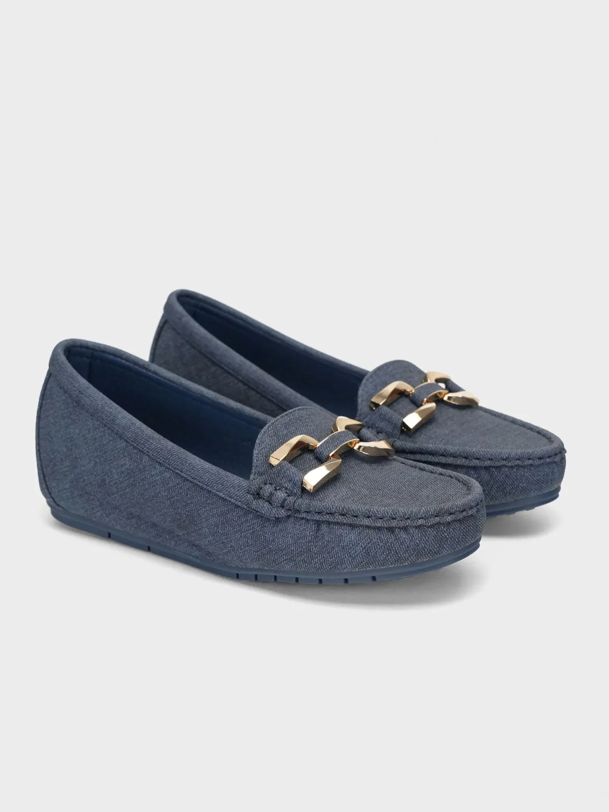 Womens "SUTARA" Comfy Buckle Moccasins