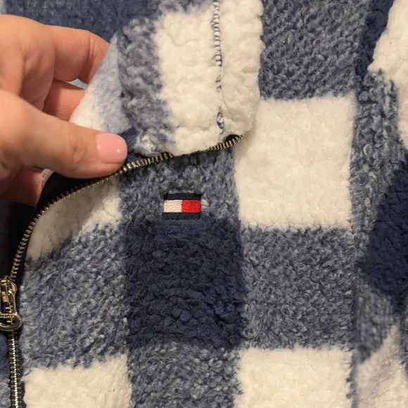 Women's Tommy Hilfiger Full Length Zip Up - Navy/White NWOT Size Medium